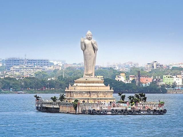 Hussain Sagar in Hyderabad